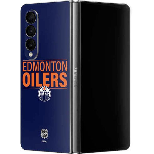 NHL Edmonton Oilers Lineup Galaxy Z Fold4 5G Skin