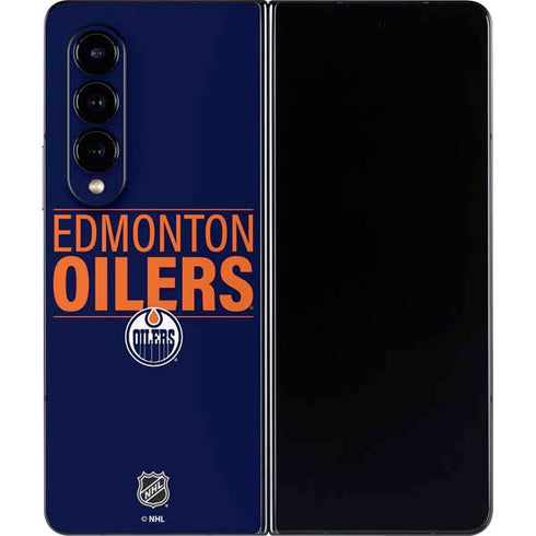 NHL Edmonton Oilers Lineup Galaxy Z Fold4 5G Skin