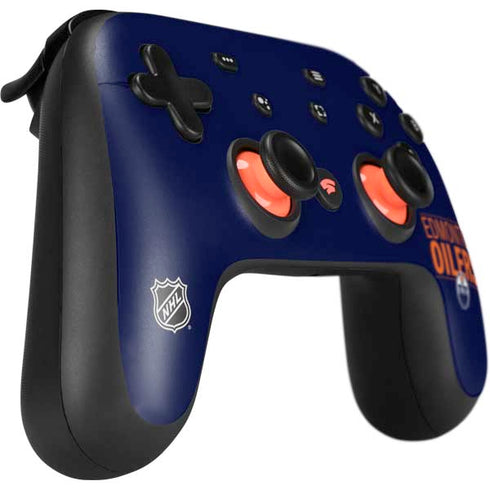 NHL Edmonton Oilers Lineup Google Stadia Controller Skin