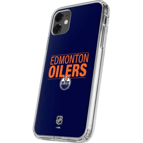 NHL Edmonton Oilers Lineup iPhone 11 Clear Case