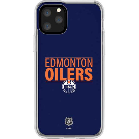 NHL Edmonton Oilers Lineup iPhone 11 Pro Clear Case