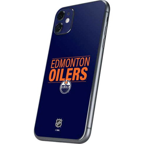 NHL Edmonton Oilers Lineup iPhone 11 Skin