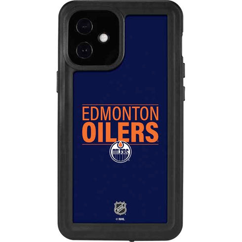 NHL Edmonton Oilers Lineup iPhone 12 Mini Waterproof Case