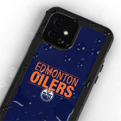 NHL Edmonton Oilers Lineup iPhone 12 Mini Waterproof Case