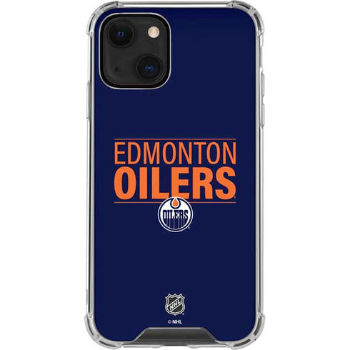 NHL Edmonton Oilers Lineup iPhone 14 Plus Clear Case