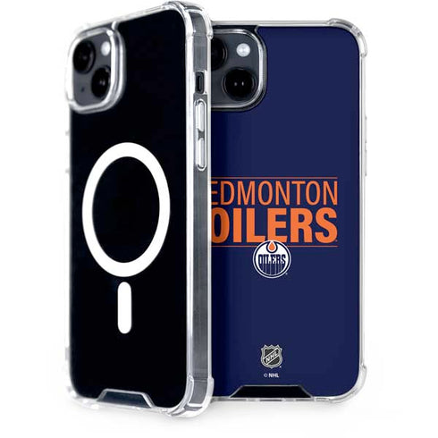 NHL Edmonton Oilers Lineup iPhone 15 Plus MagSafe Case