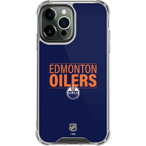 NHL Edmonton Oilers Lineup iPhone 14 Pro Max Clear Case