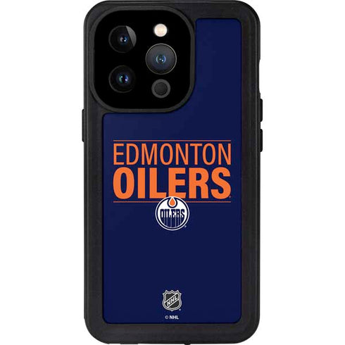 NHL Edmonton Oilers Lineup iPhone 14 Pro Waterproof Case