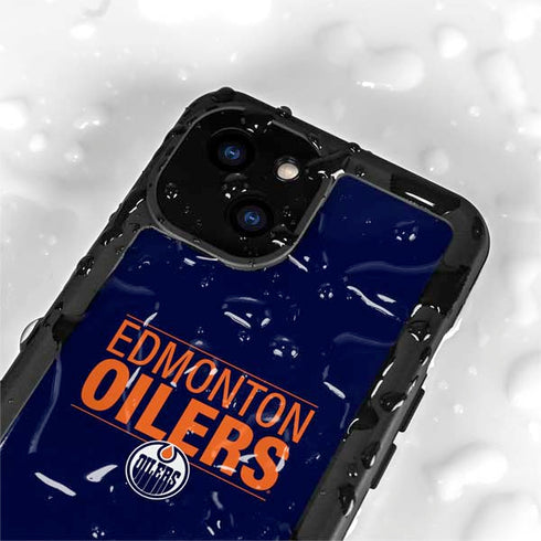 NHL Edmonton Oilers Lineup iPhone 15 Plus Waterproof Case