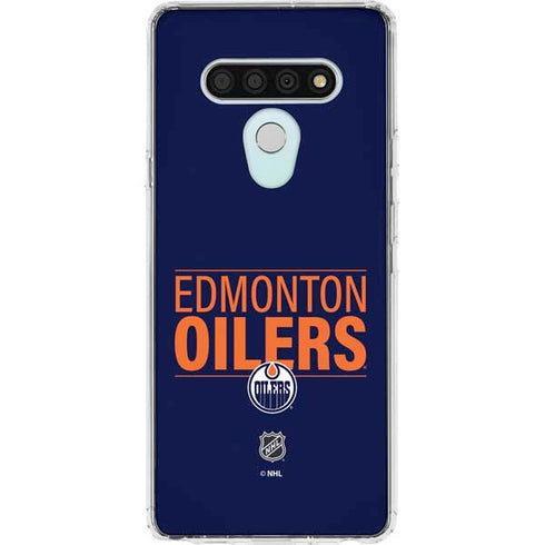 NHL Edmonton Oilers Lineup LG Stylo 6 Clear Case