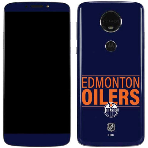 NHL Edmonton Oilers Lineup Moto E5 Plus Skin