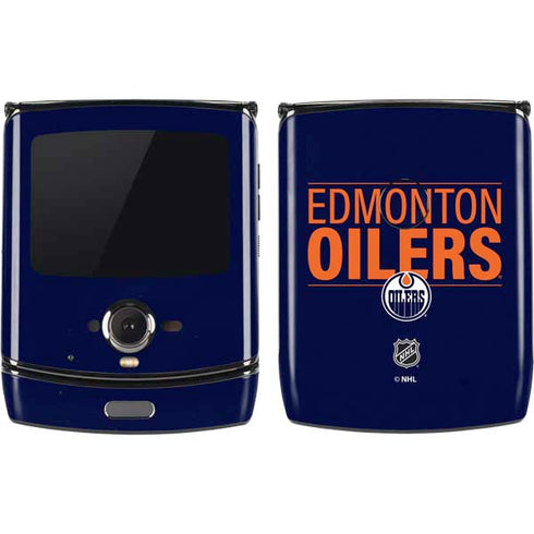 NHL Edmonton Oilers Lineup Motorola RAZR Skin