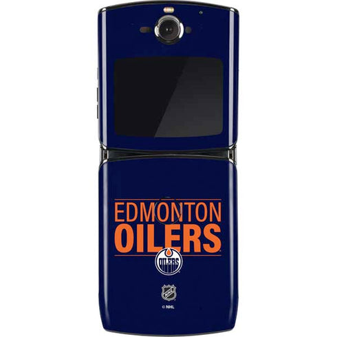 NHL Edmonton Oilers Lineup Motorola RAZR Skin