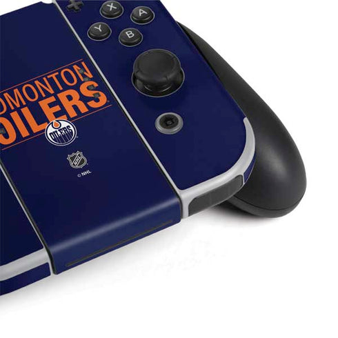 NHL Edmonton Oilers Lineup Nintendo Switch OLED (2021) Skin