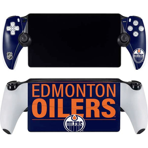 NHL Edmonton Oilers Lineup PlayStation Portal Remote Player Skin