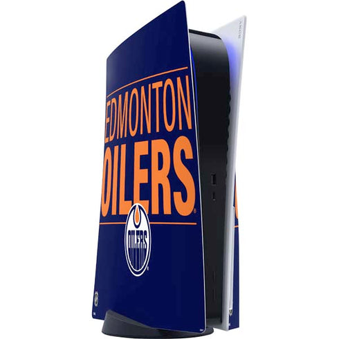 NHL Edmonton Oilers Lineup PS5 Console Skin