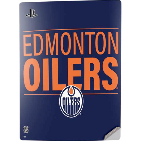 NHL Edmonton Oilers Lineup PS5 Digital Edition Console Skin