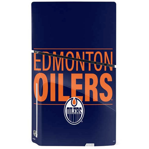 NHL Edmonton Oilers Lineup PS5 Slim Disk Console Skin