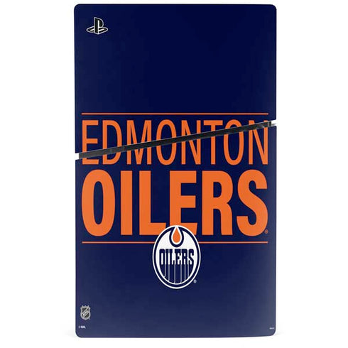 NHL Edmonton Oilers Lineup PS5 Slim Digital Edition Console Skin