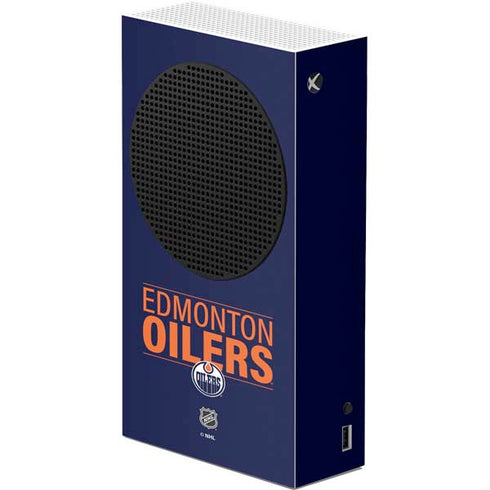 NHL Edmonton Oilers Lineup Xbox Series S Console Skin