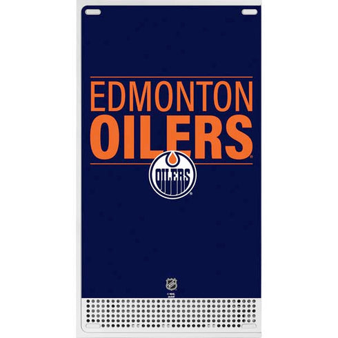 NHL Edmonton Oilers Lineup Xbox Series S Console Skin