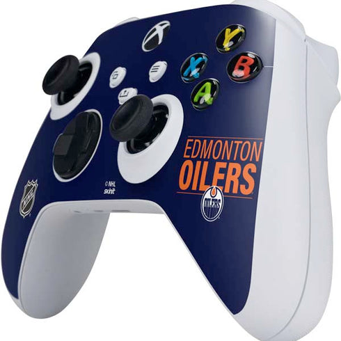 NHL Edmonton Oilers Lineup Xbox Series S Controller Skin