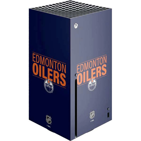NHL Edmonton Oilers Lineup Xbox Series X Console Skin