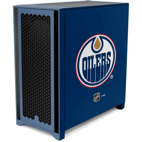 NHL Edmonton Oilers Solid Background Corsair 4000D Tempered Glass Mid-Tower ATX Case Skin