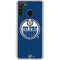 NHL Edmonton Oilers Solid Background Galaxy A21 Clear Case