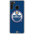 NHL Edmonton Oilers Solid Background Galaxy A21 Clear Case