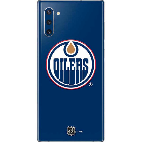 NHL Edmonton Oilers Solid Background Galaxy Note 10 Skin