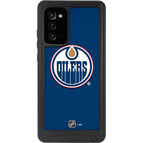 NHL Edmonton Oilers Solid Background Galaxy Note20 5G Waterproof Case