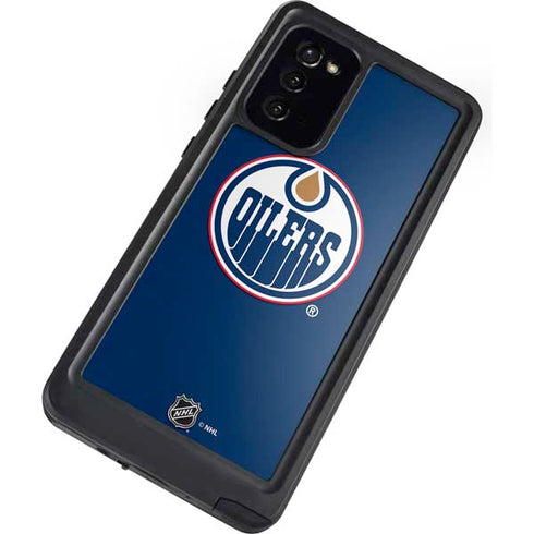 NHL Edmonton Oilers Solid Background Galaxy Note20 5G Waterproof Case
