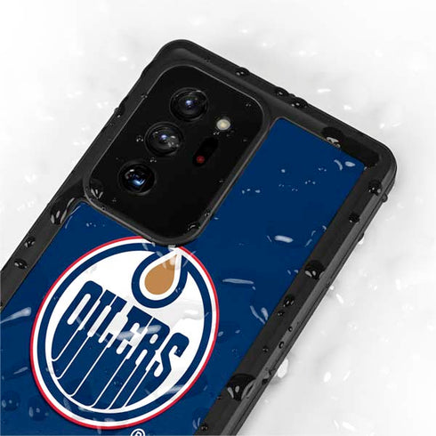 NHL Edmonton Oilers Solid Background Galaxy Note20 Ultra 5G Waterproof Case