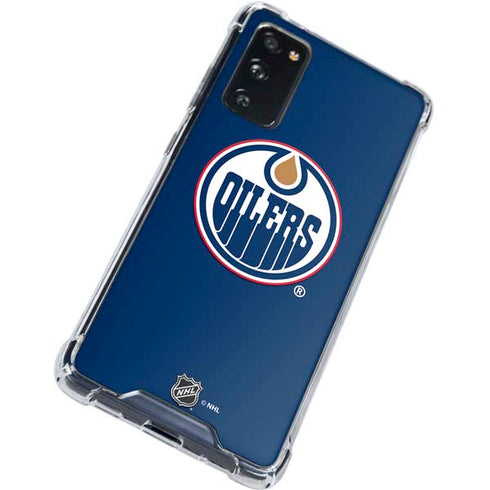 NHL Edmonton Oilers Solid Background Galaxy S20 FE Clear Case