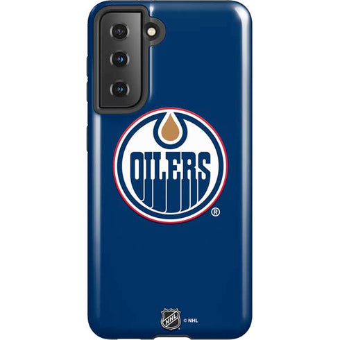 NHL Edmonton Oilers Solid Background Galaxy S21 5G Pro Case