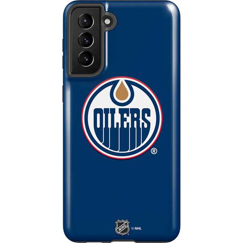 NHL Edmonton Oilers Solid Background Galaxy S21 FE Pro Case