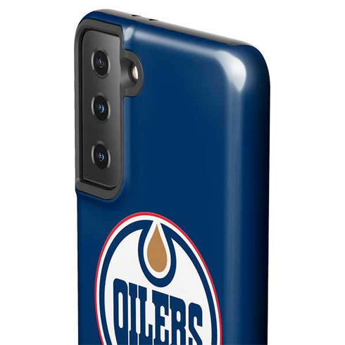 NHL Edmonton Oilers Solid Background Galaxy S21 FE Pro Case