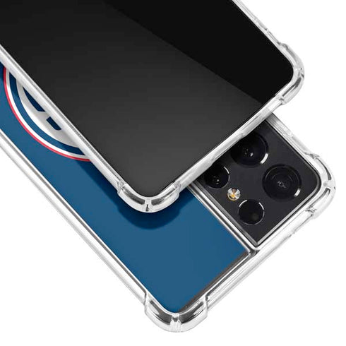 NHL Edmonton Oilers Solid Background Galaxy S21 Ultra 5G Clear Case