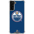 NHL Edmonton Oilers Solid Background Galaxy S22 Plus Clear Case