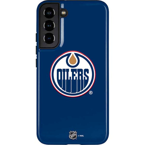 NHL Edmonton Oilers Solid Background Galaxy S22 Plus Pro Case