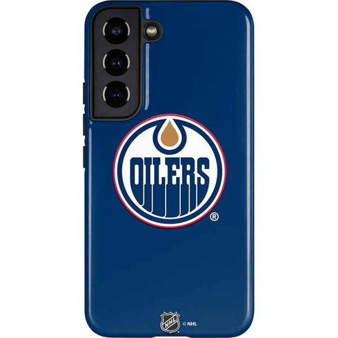 NHL Edmonton Oilers Solid Background Galaxy S22 Pro Case
