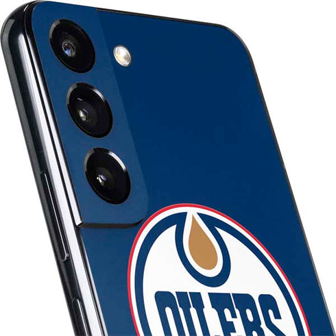 NHL Edmonton Oilers Solid Background Galaxy S22 Skin