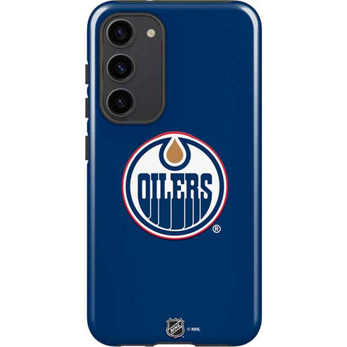 NHL Edmonton Oilers Solid Background Galaxy S23 Plus Pro Case