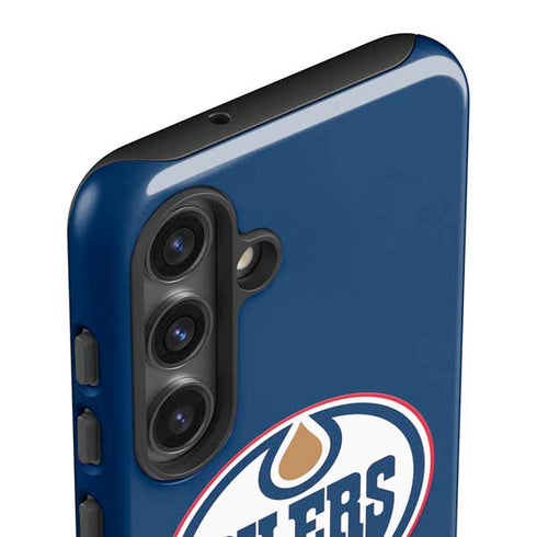NHL Edmonton Oilers Solid Background Galaxy S24 Impact Case