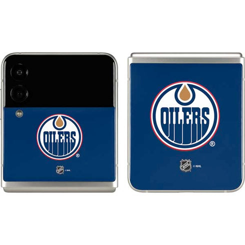 NHL Edmonton Oilers Solid Background Galaxy Z Flip3 5G Skin