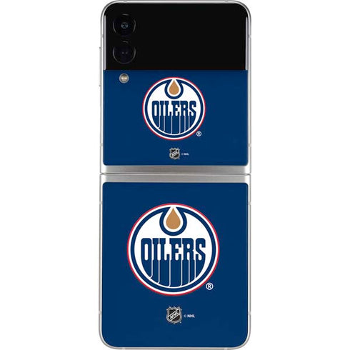 NHL Edmonton Oilers Solid Background Galaxy Z Flip4 5G Skin