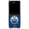 NHL Edmonton Oilers Solid Background Galaxy Z Flip5 5G Clear Case