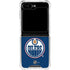 NHL Edmonton Oilers Solid Background Galaxy Z Flip5 5G Clear Case