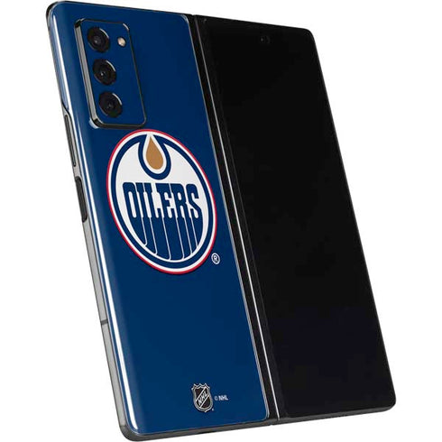 NHL Edmonton Oilers Solid Background Galaxy Z Fold2 5G Skin